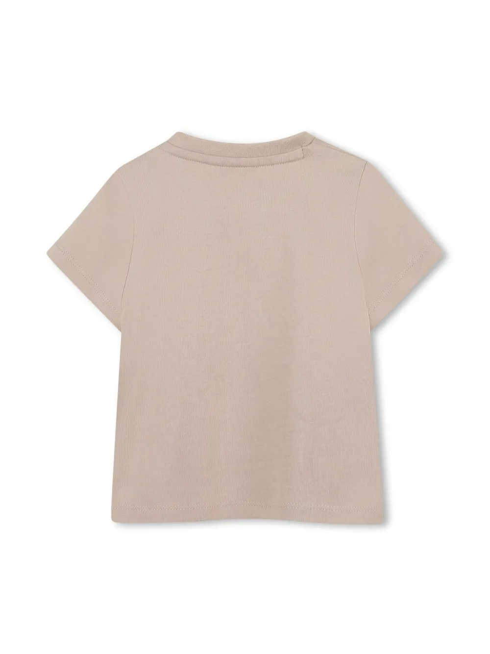 BOSS Kidswear T-shirt met logoprint - Beige