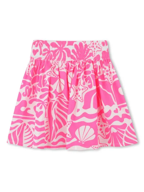 Billieblush falda con ilustración estampada