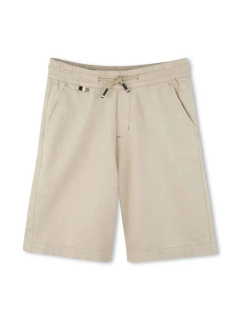 BOSS Kidswear logo-embroidered bermuda shorts