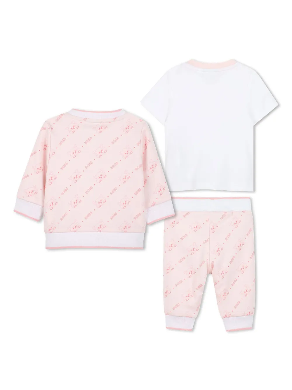 BOSSWEAR LOGO-PRINT TRACKSUIT SET