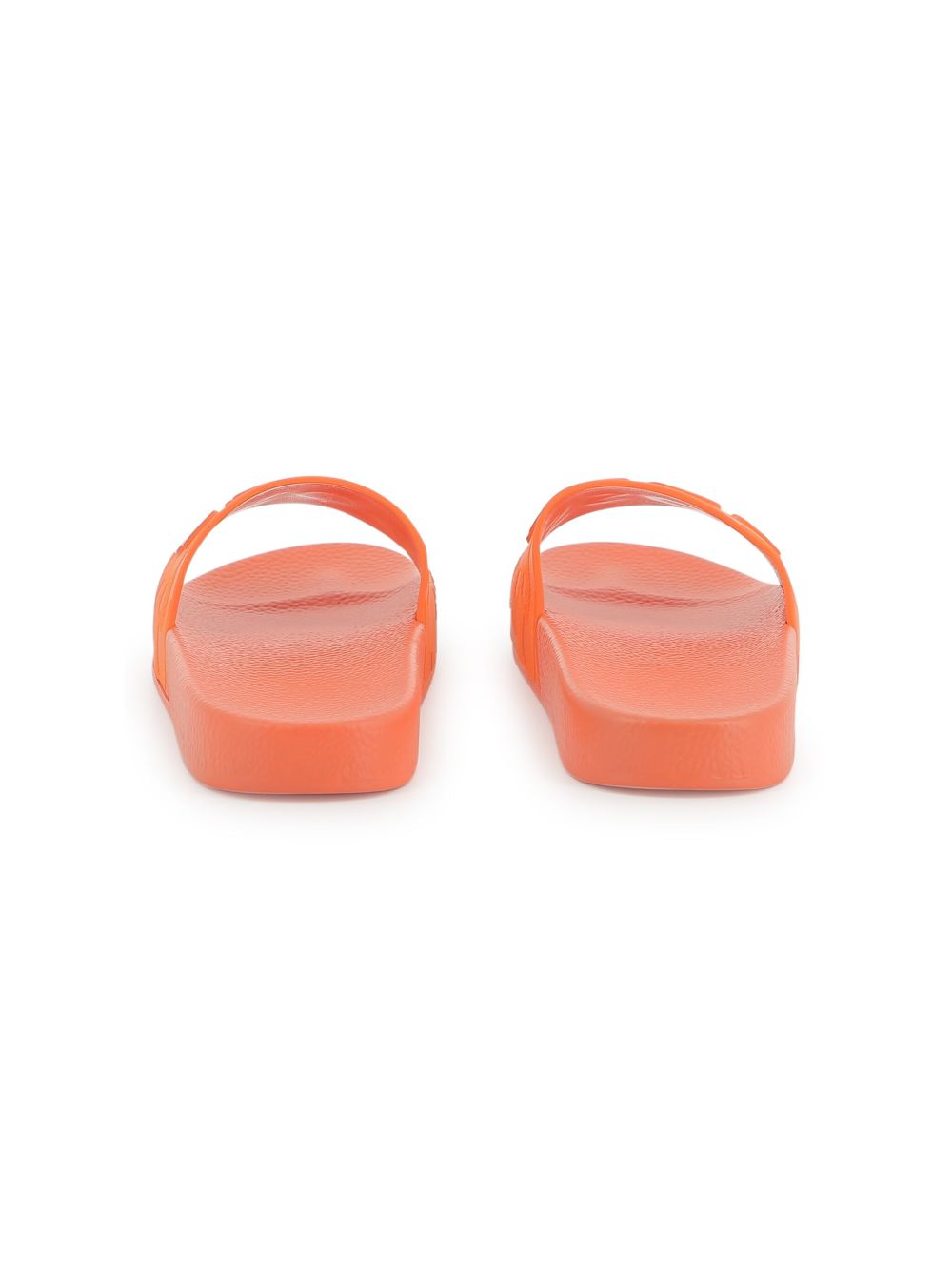 BOSS Kidswear logo-print slides Orange