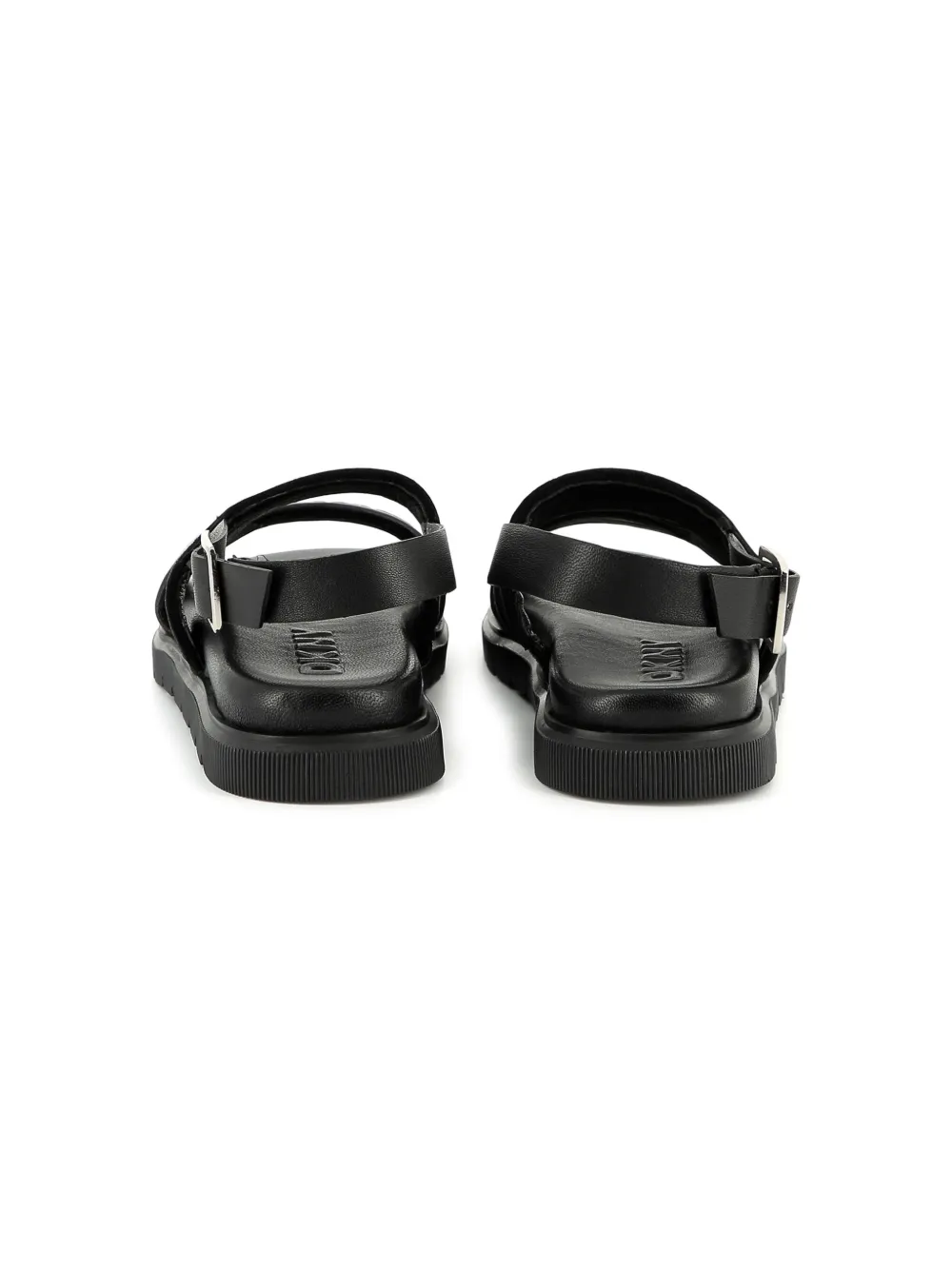 Dkny Kids logo-embossed sandals Black