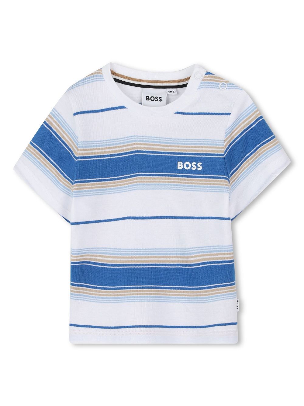 BOSS Kidswear striped T-shirt - Blue