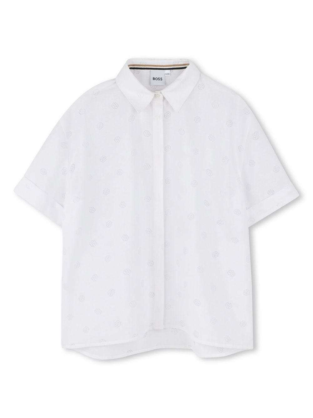 BOSS Kidswear short-sleeved shirt - White