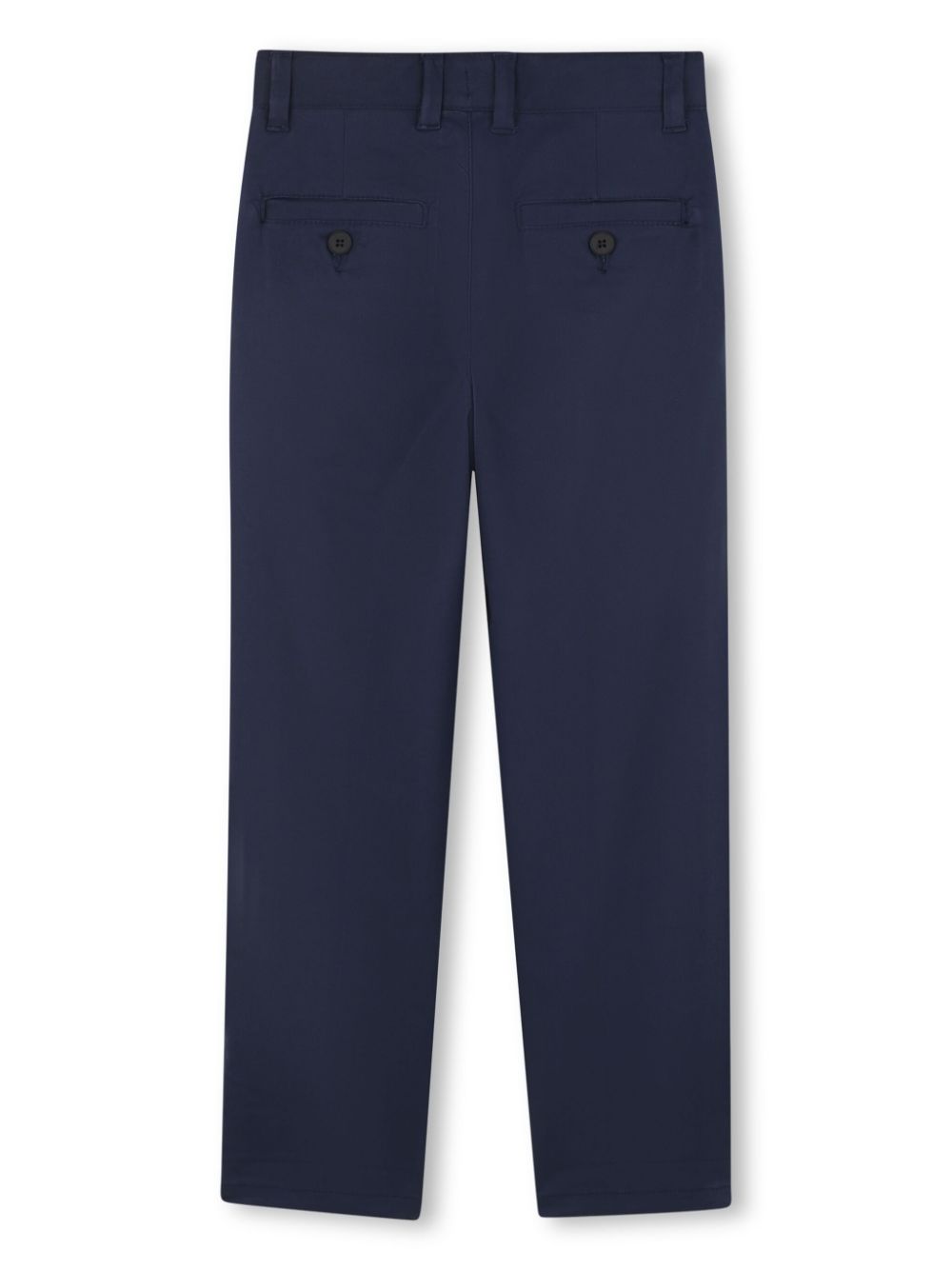 BOSS Kidswear pleat-detail trousers - Blauw