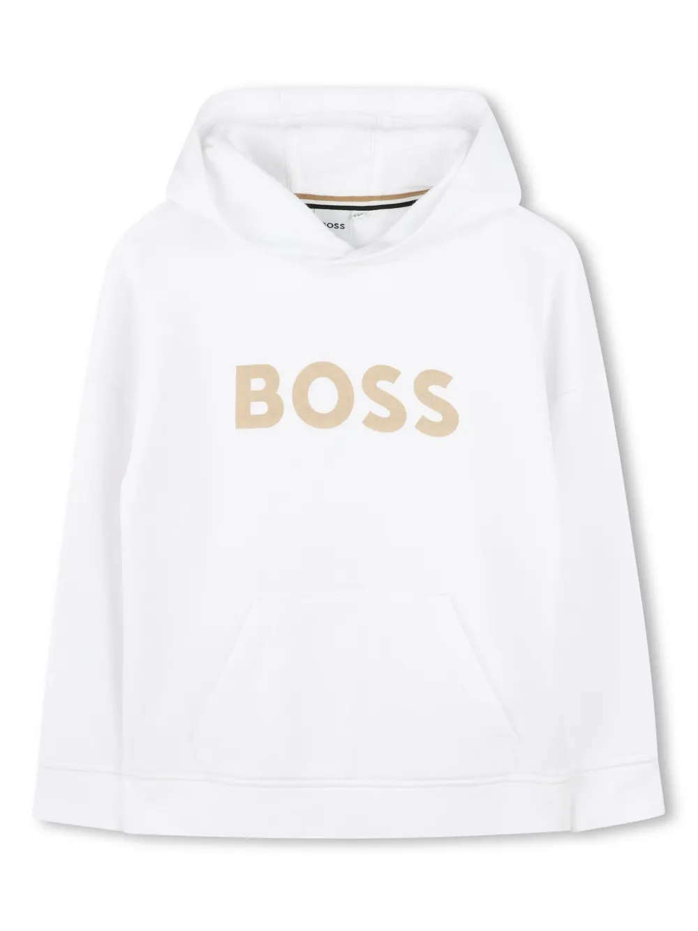 BOSS Kidswear Hoodie met logoprint Wit