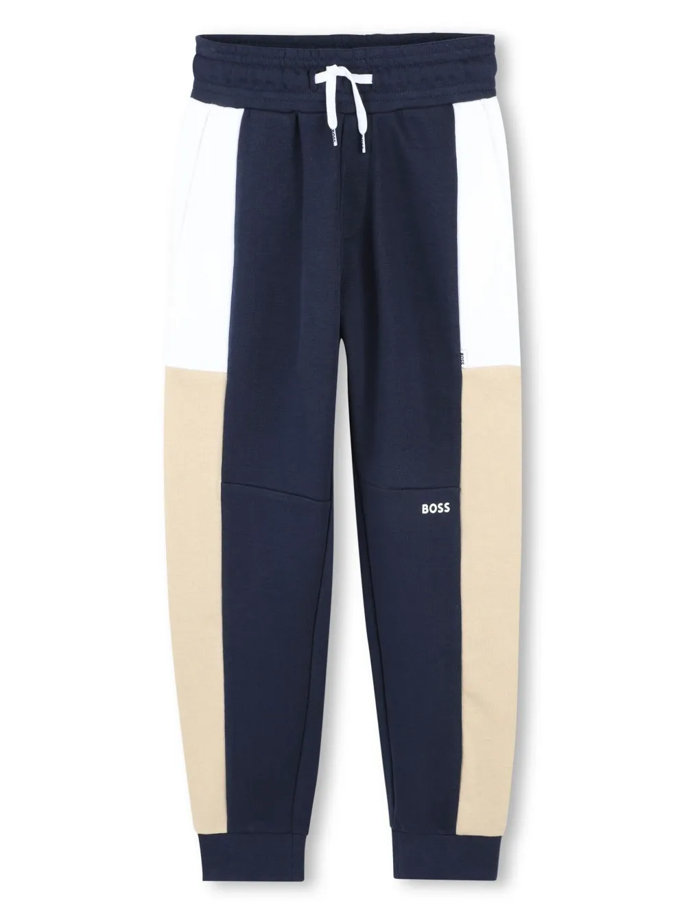 BOSS Kidswear Trainingspak met logoprint Blauw