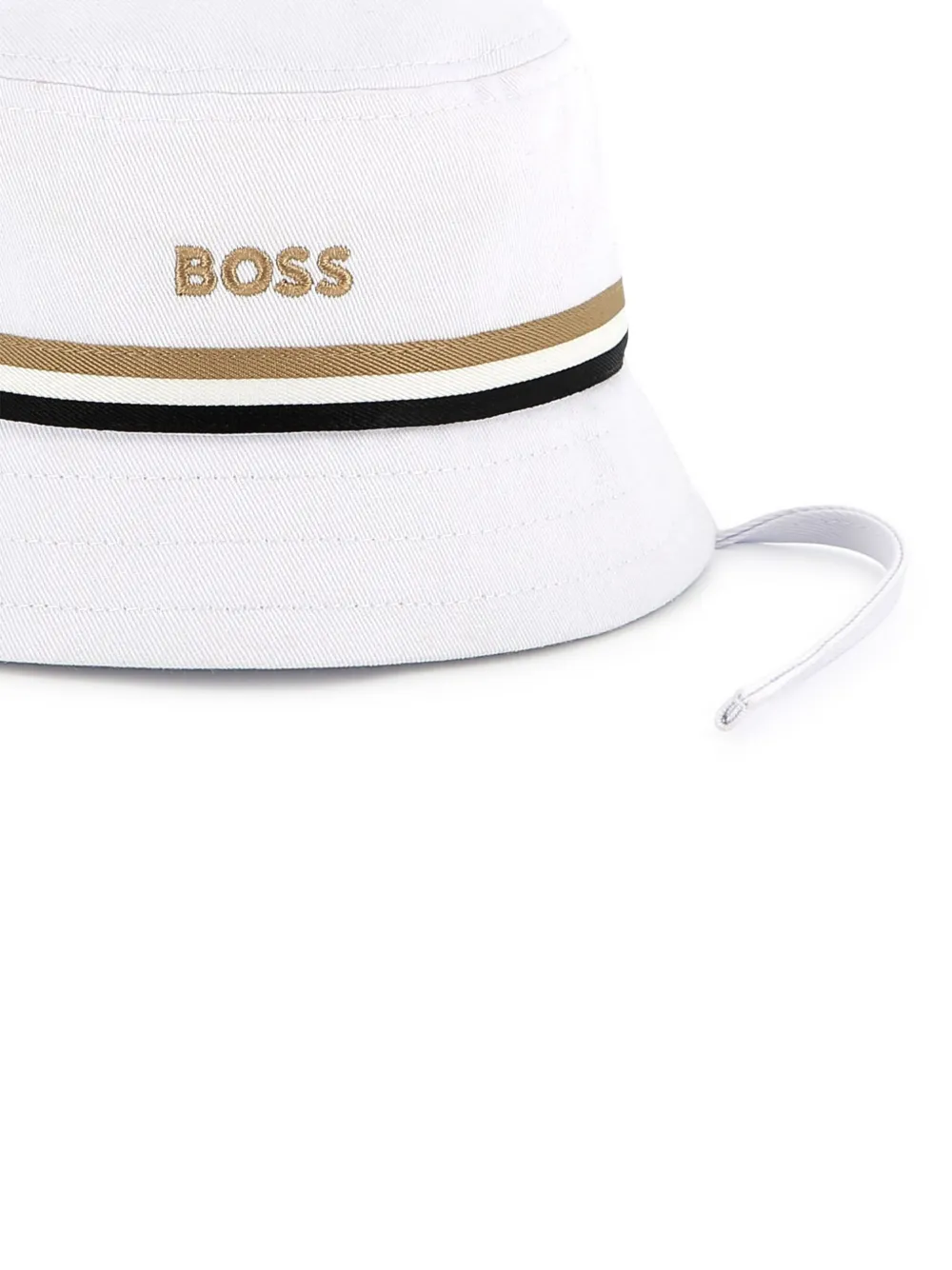 BOSS Kidswear Vissershoed met logo Wit