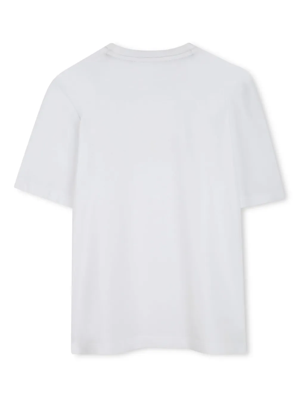 bosskidswear BOSS Kidswear Katoenen T-shirt met logoprint - Wit