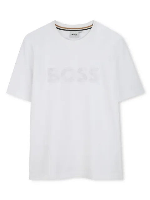 BOSS Kidswear logo-print cotton T-shirt