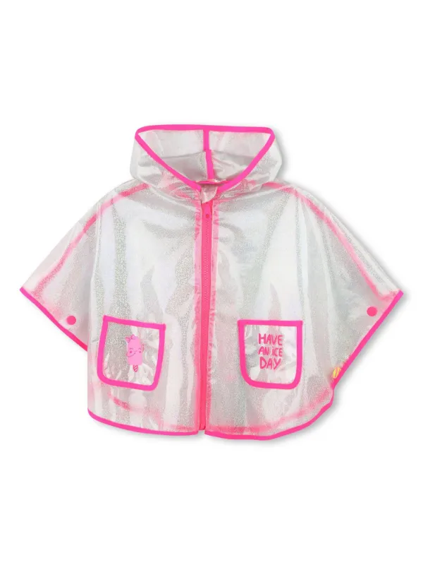 Billieblush Hooded Rain Coat Neutrals FARFETCH AU