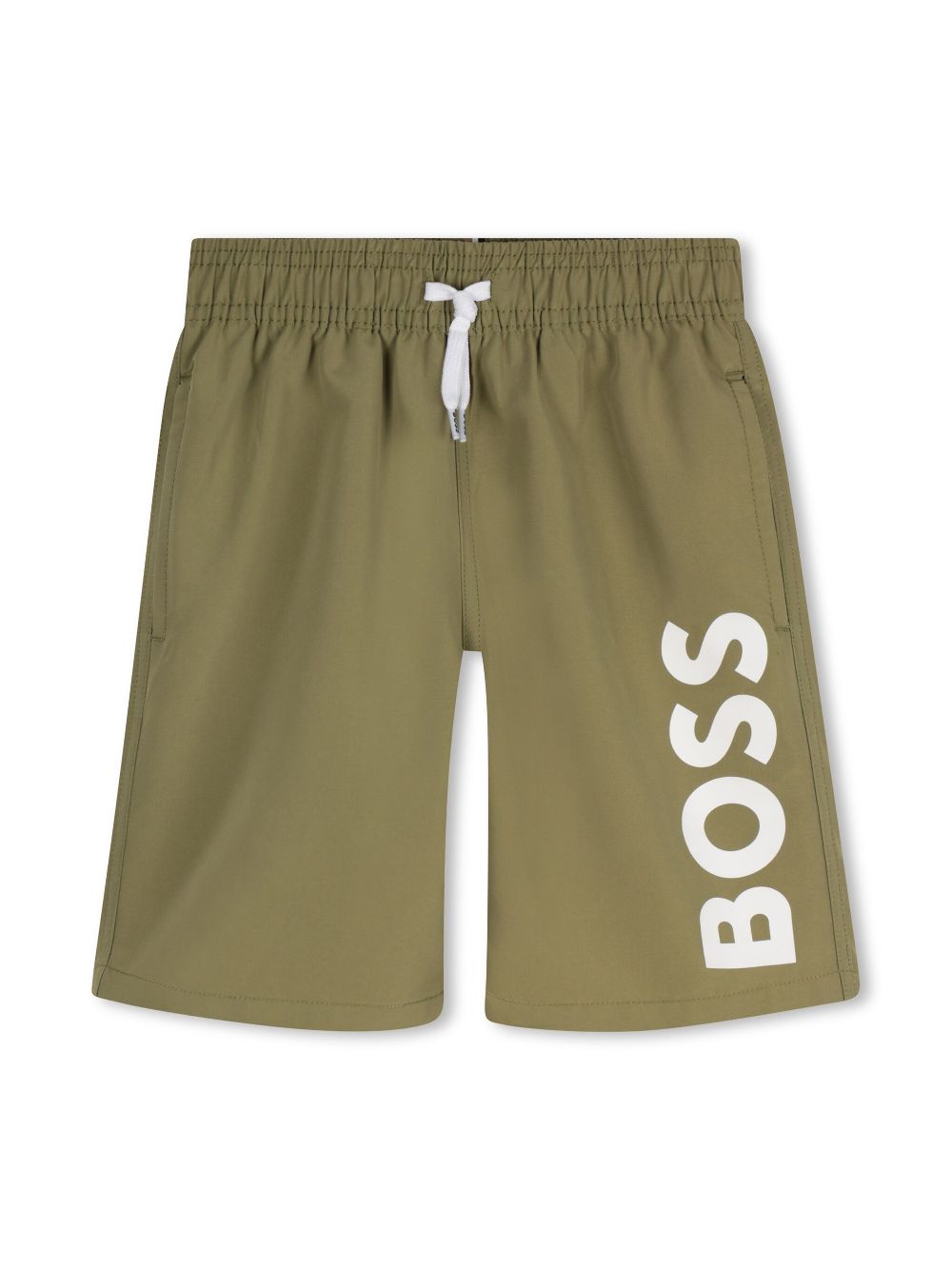 BOSS Kidswear logo-print swim shorts - Green