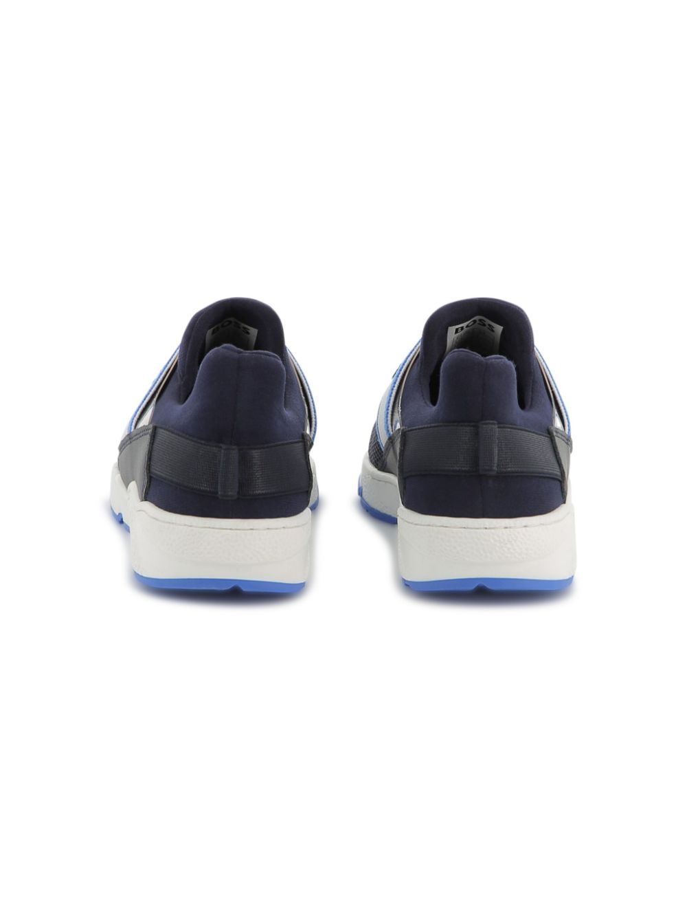 BOSS Kidswear logo-tape sneakers Blue