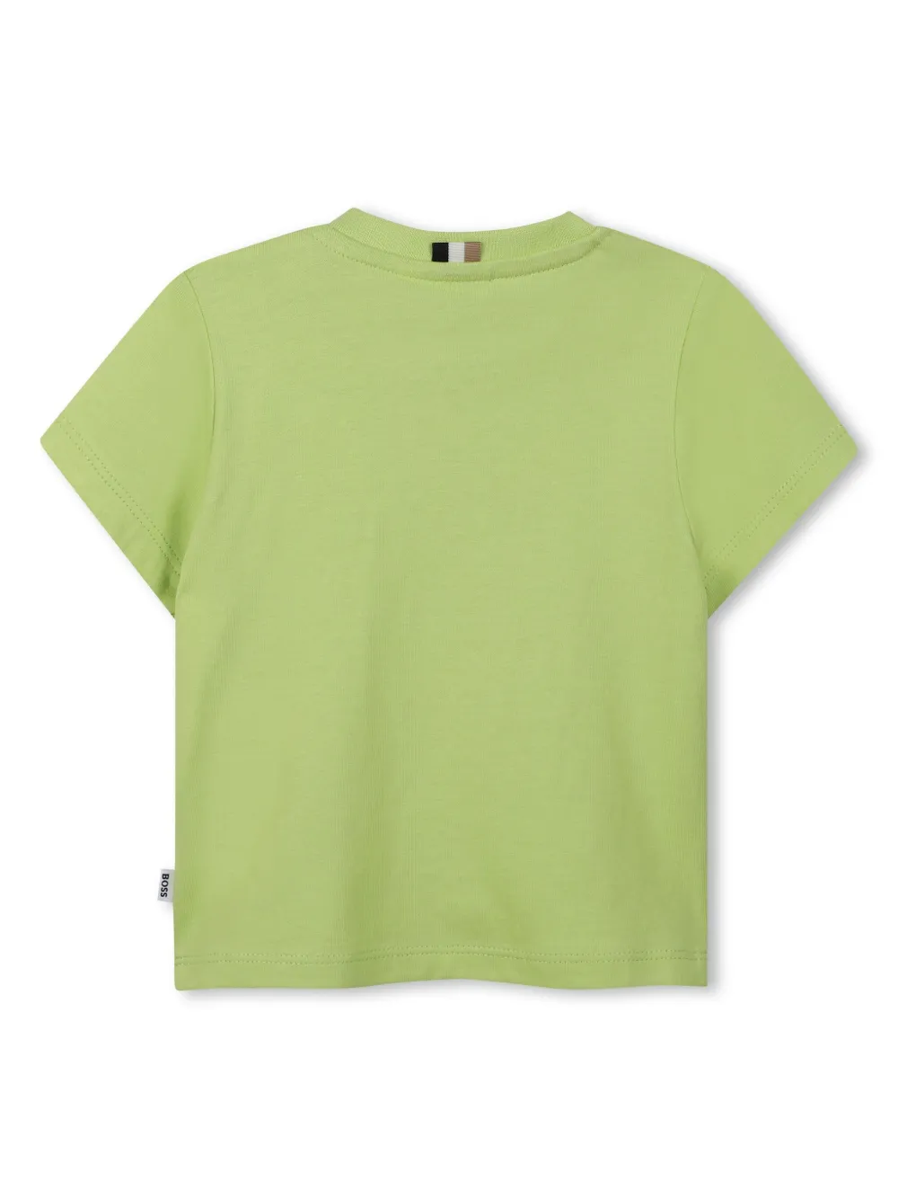 BOSS Kidswear T-shirt met logoprint - Groen