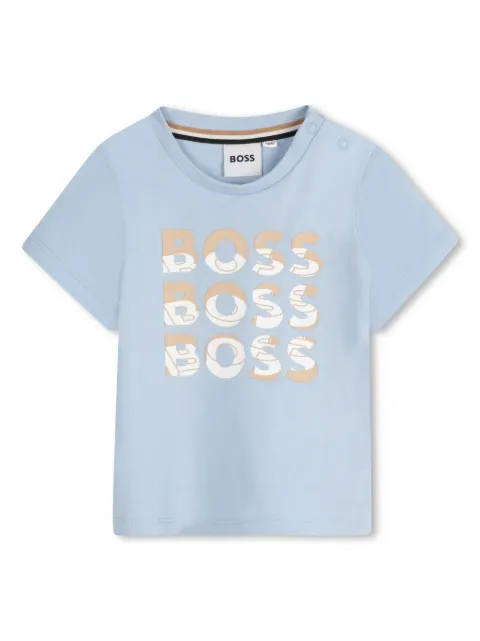 BOSS Kidswear playera con logo estampado