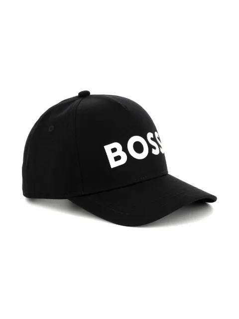 BOSS Kidswear logo-patch cotton baseball cap