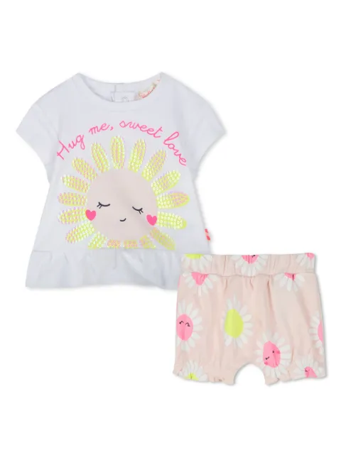 Billieblush set de shorts con estampado floral