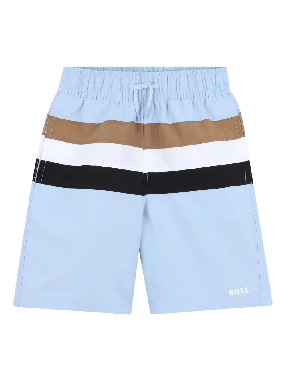 BOSS Kidswear Bermuda de praia com listra | Azul | Image 1