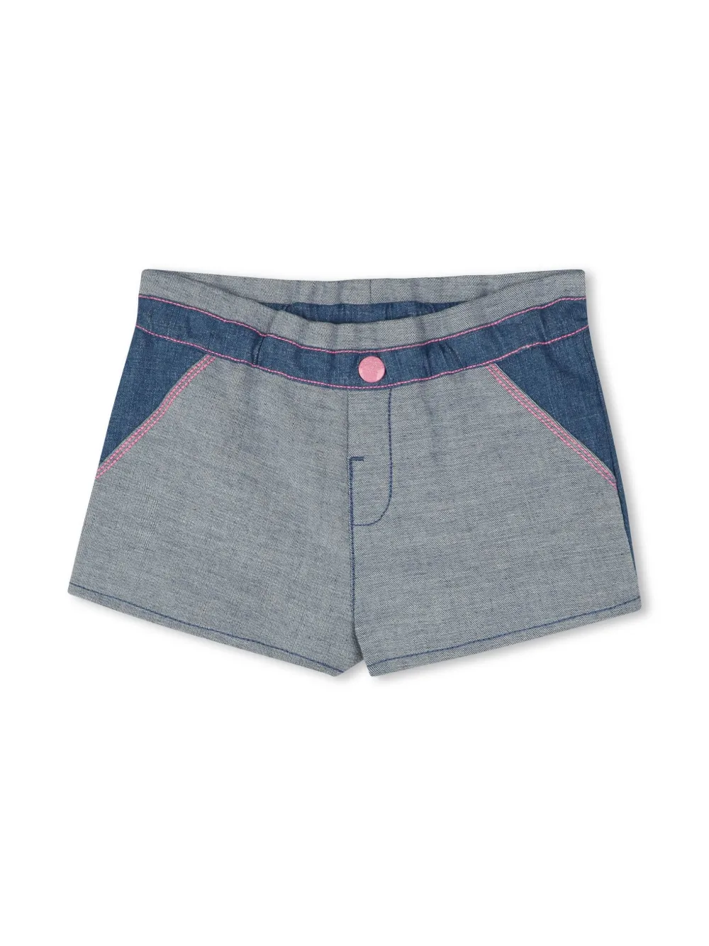 Billieblush Denim shorts met hartpatch Blauw