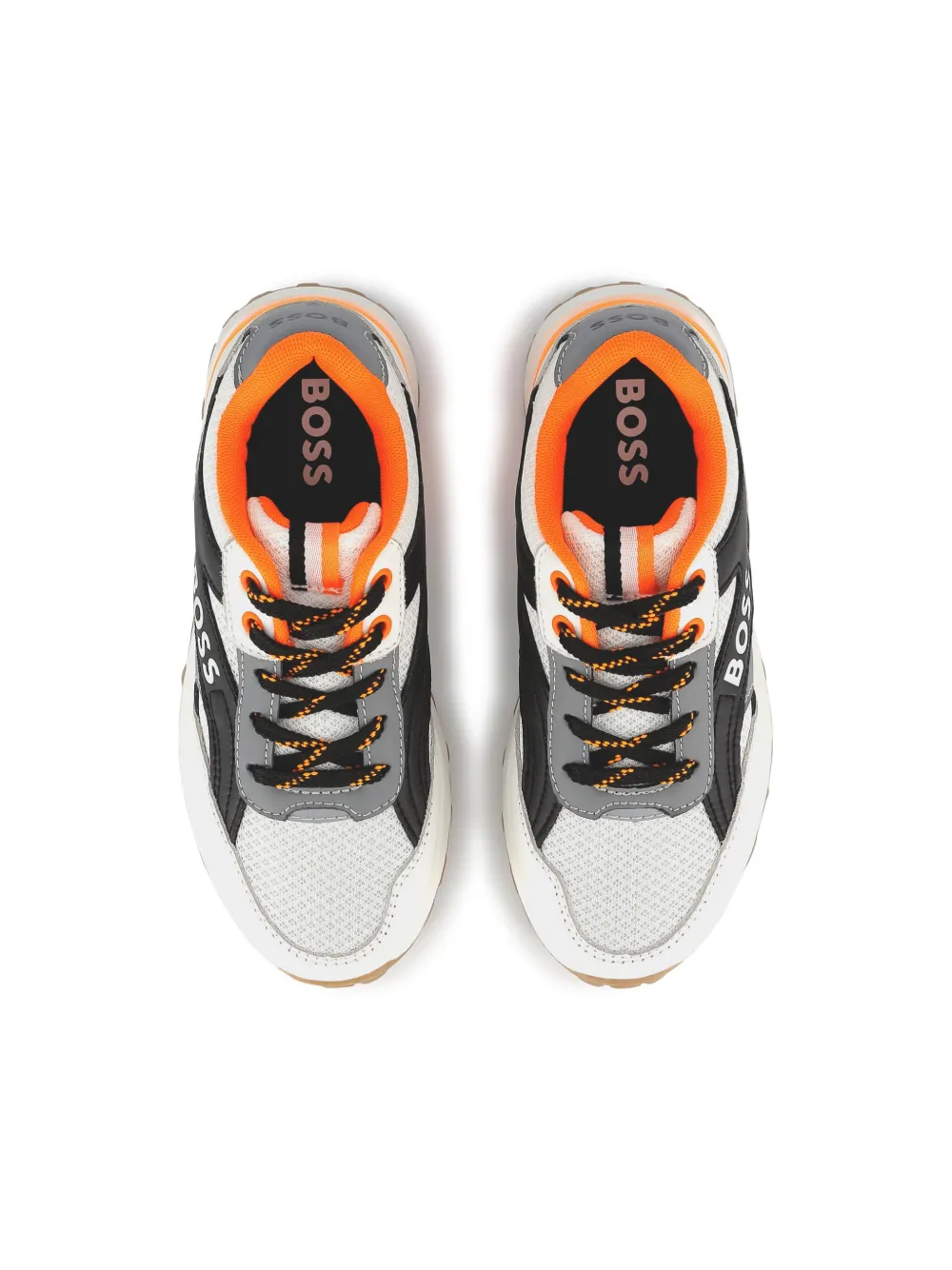 BOSS Kidswear Sneakers met vlakken Zwart