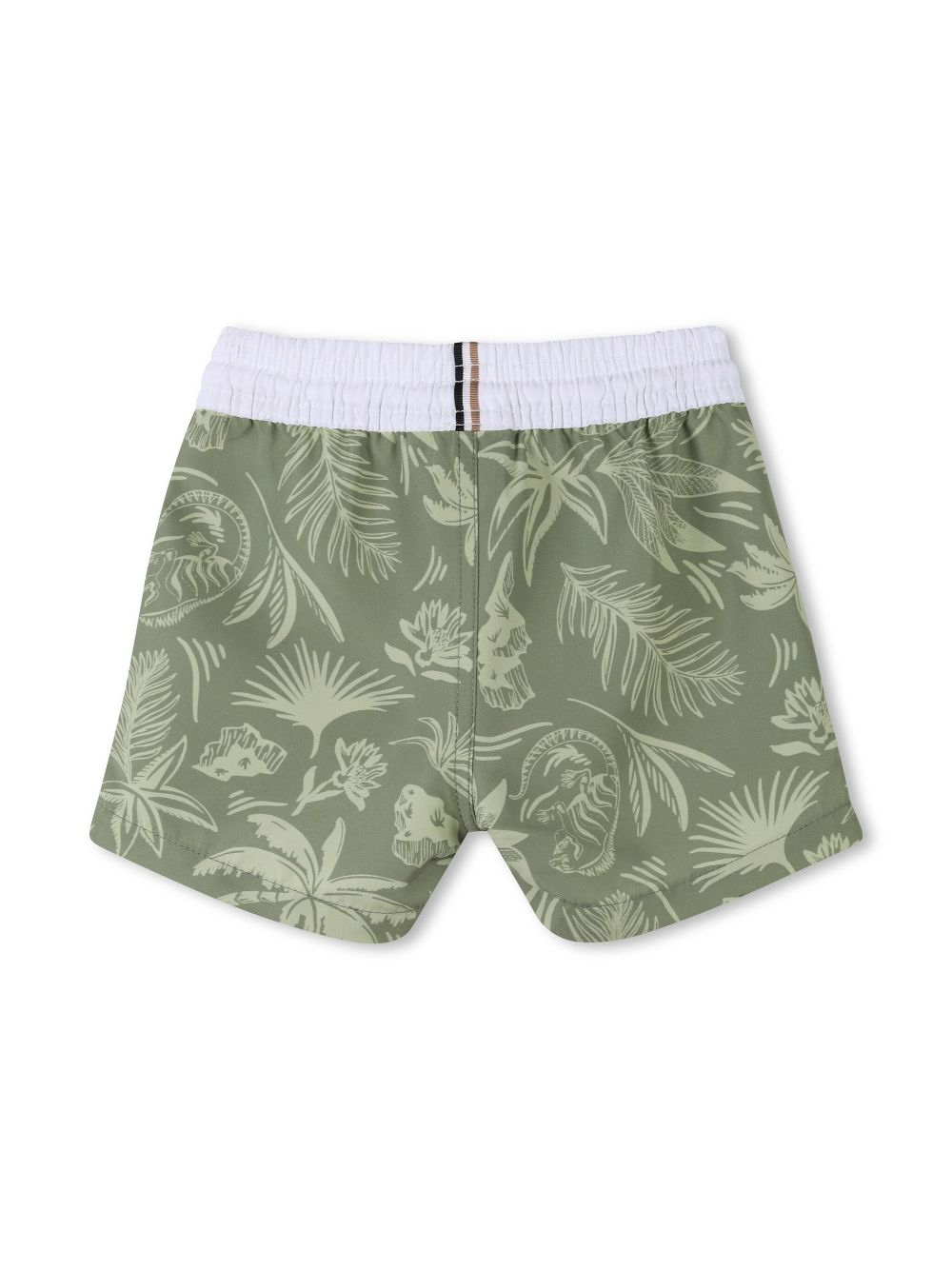 BOSS Kidswear floral-print swim shorts - Green