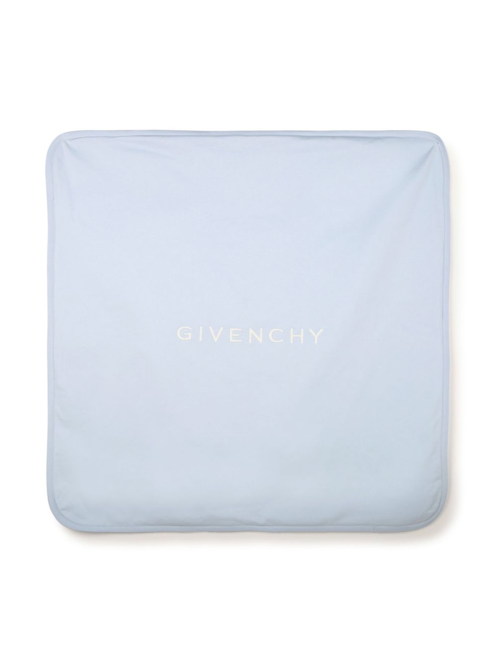 Givenchy Kids Deken met geborduurd logo Blauw