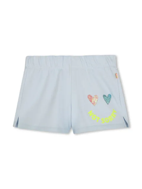 Billieblush heart-appliqué shorts