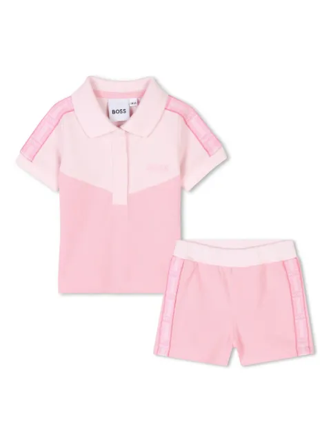 BOSS Kidswear Conjunto 2 peças com logo bordado