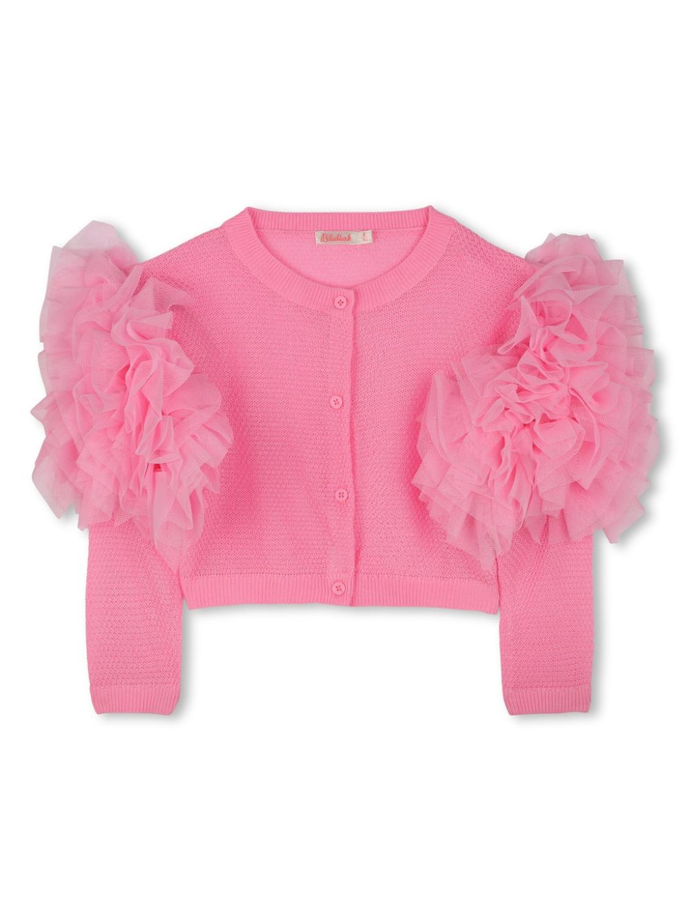 Billieblush ruffle-detail cardigan - Pink