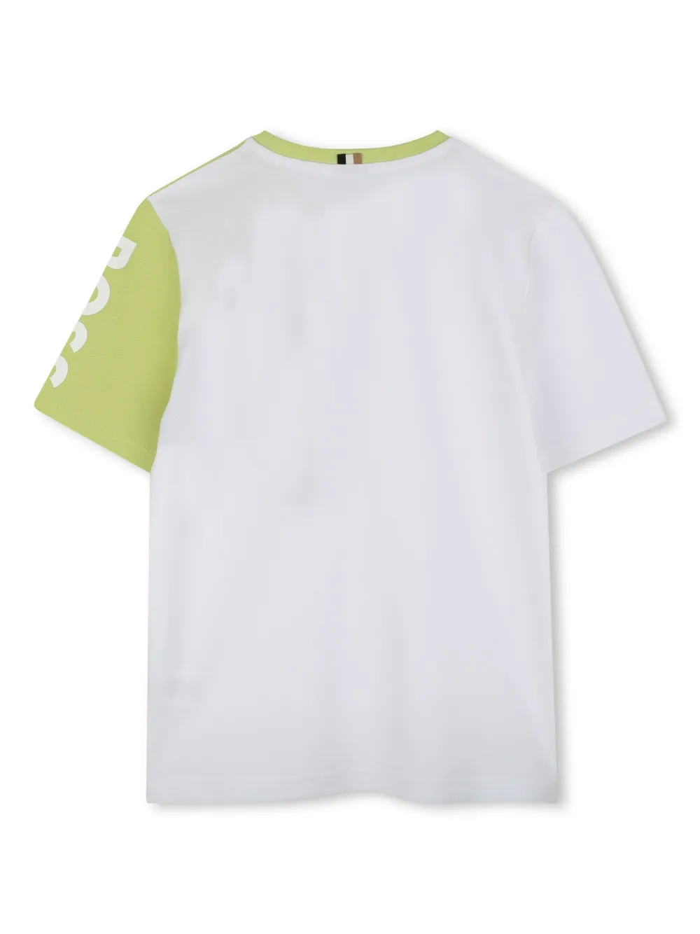 BOSS Kidswear T-shirt met logoprint - Wit