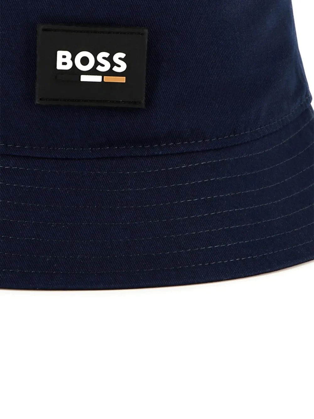 BOSS Kidswear Vissershoed met logopatch Blauw