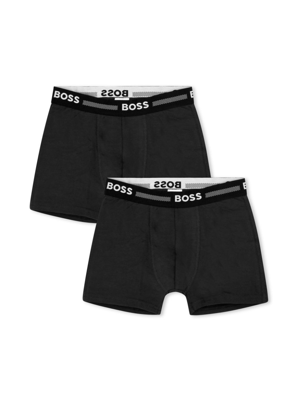 BOSS Kidswear logo-waistband boxers set - Black