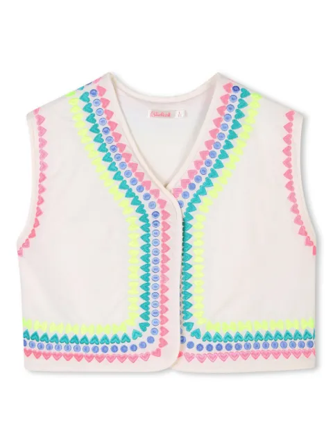 Billieblush embroidered-motif waistcoat