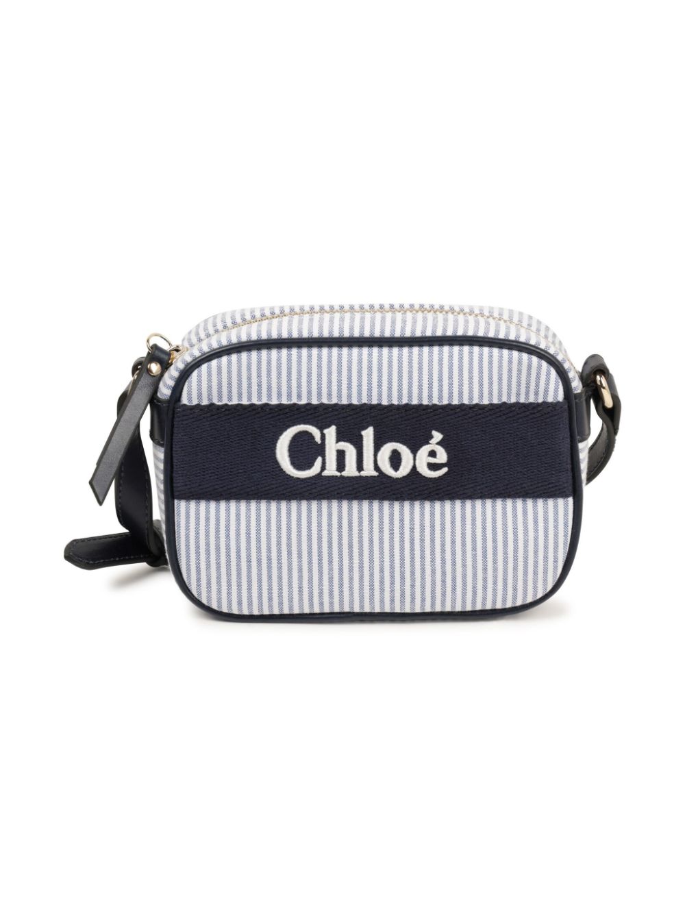 Chloé Kids logo shoulder bag - Blue