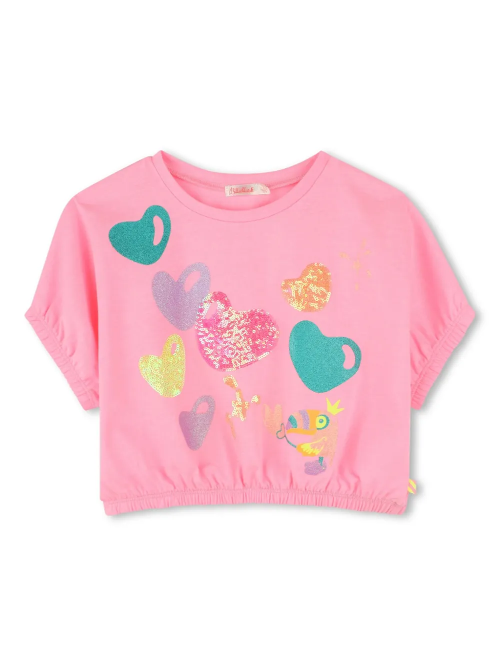 Billieblush sequin-embellished T-shirt | Pink | Image 1