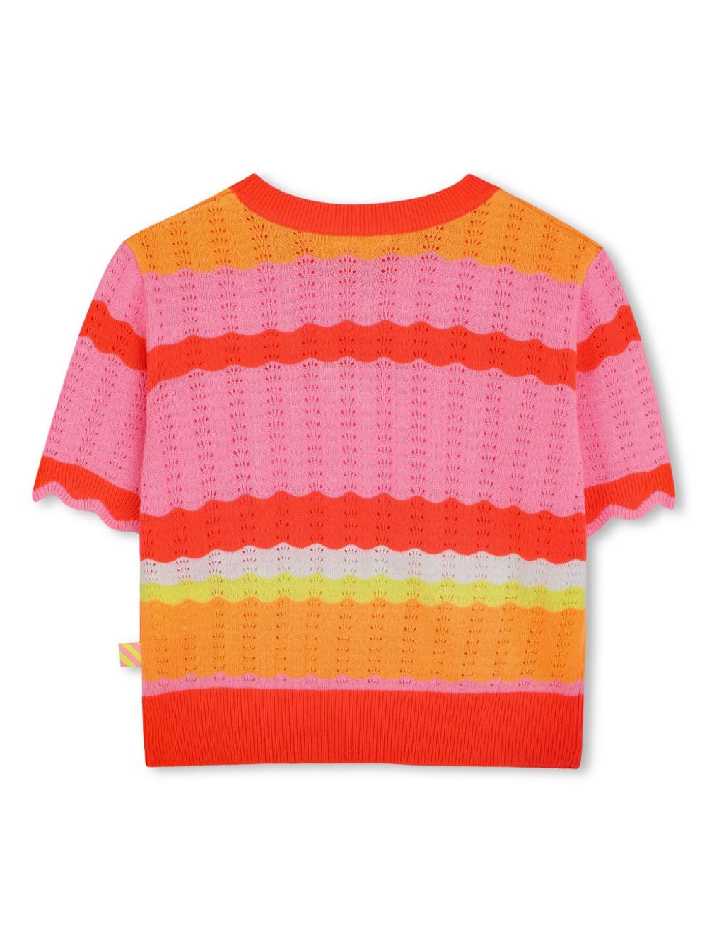 Billieblush striped knitted T-shirt - Pink