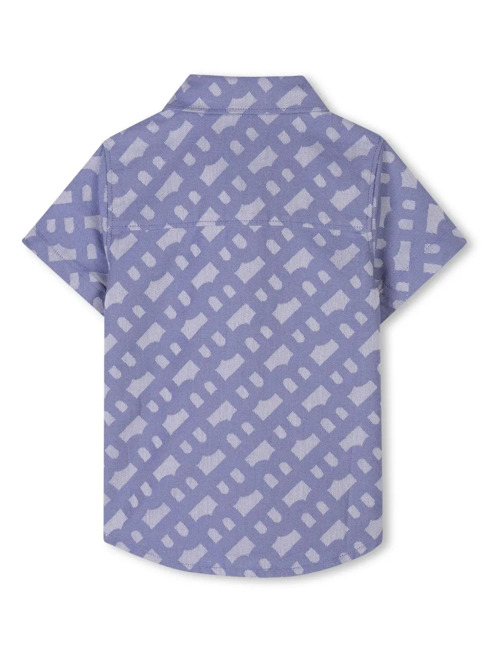 BOSS Kidswear Shirt met korte mouwen - Blauw