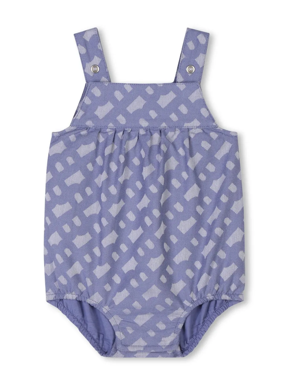 BOSS Kidswear Babybroekje en muts met jacquard Blauw