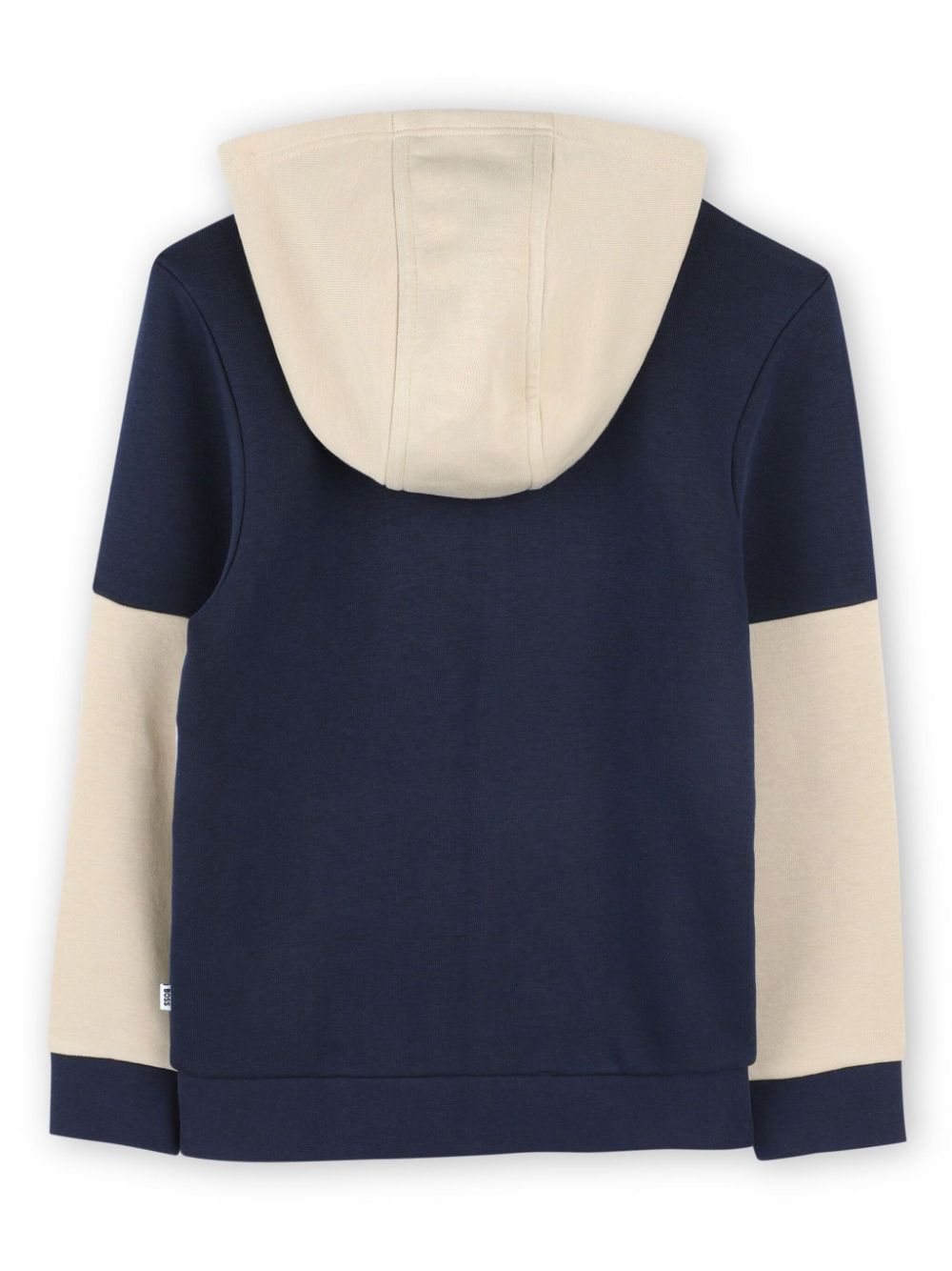 BOSS Kidswear Sweater met capuchon en vlakken - Blauw