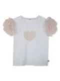 Billieblush ruffle-detail T-shirt - White