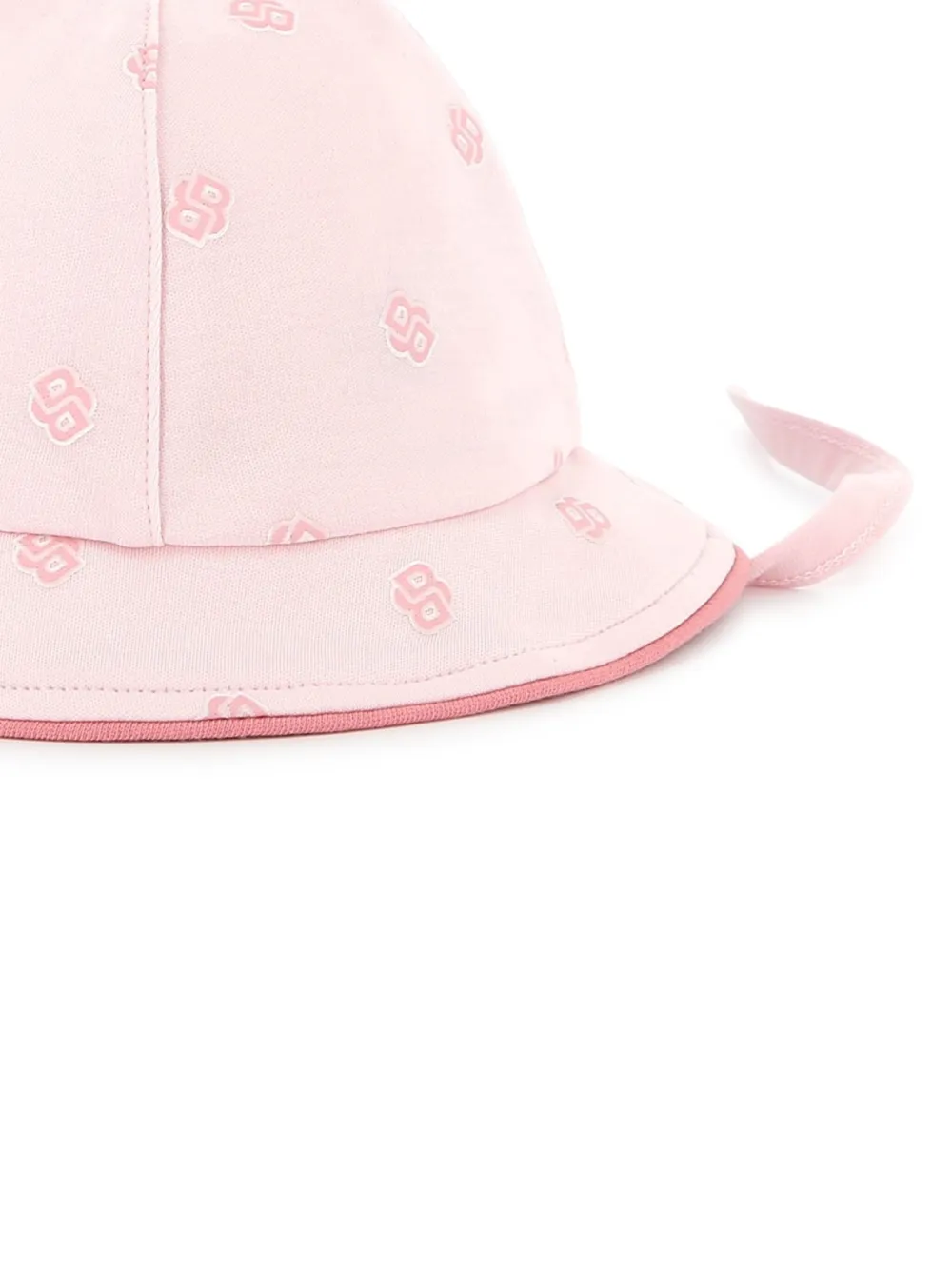 BOSS Kidswear Vissershoed met monogramprint Roze
