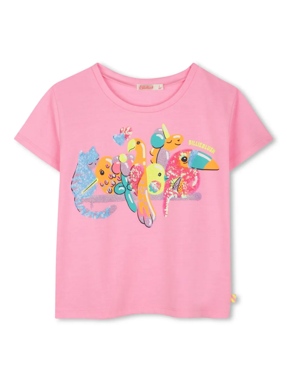 Billieblush sequin-embellished T-shirt | Pink | Image 1