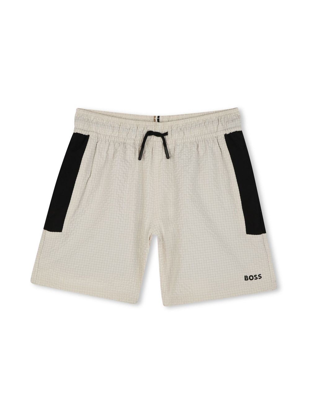 BOSS Kidswear logo-print swim shorts - Neutrals