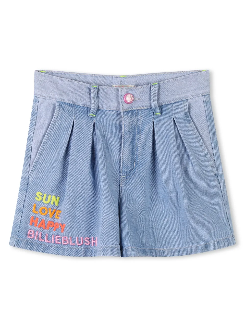 Billieblush Geplooide spijkershorts Blauw