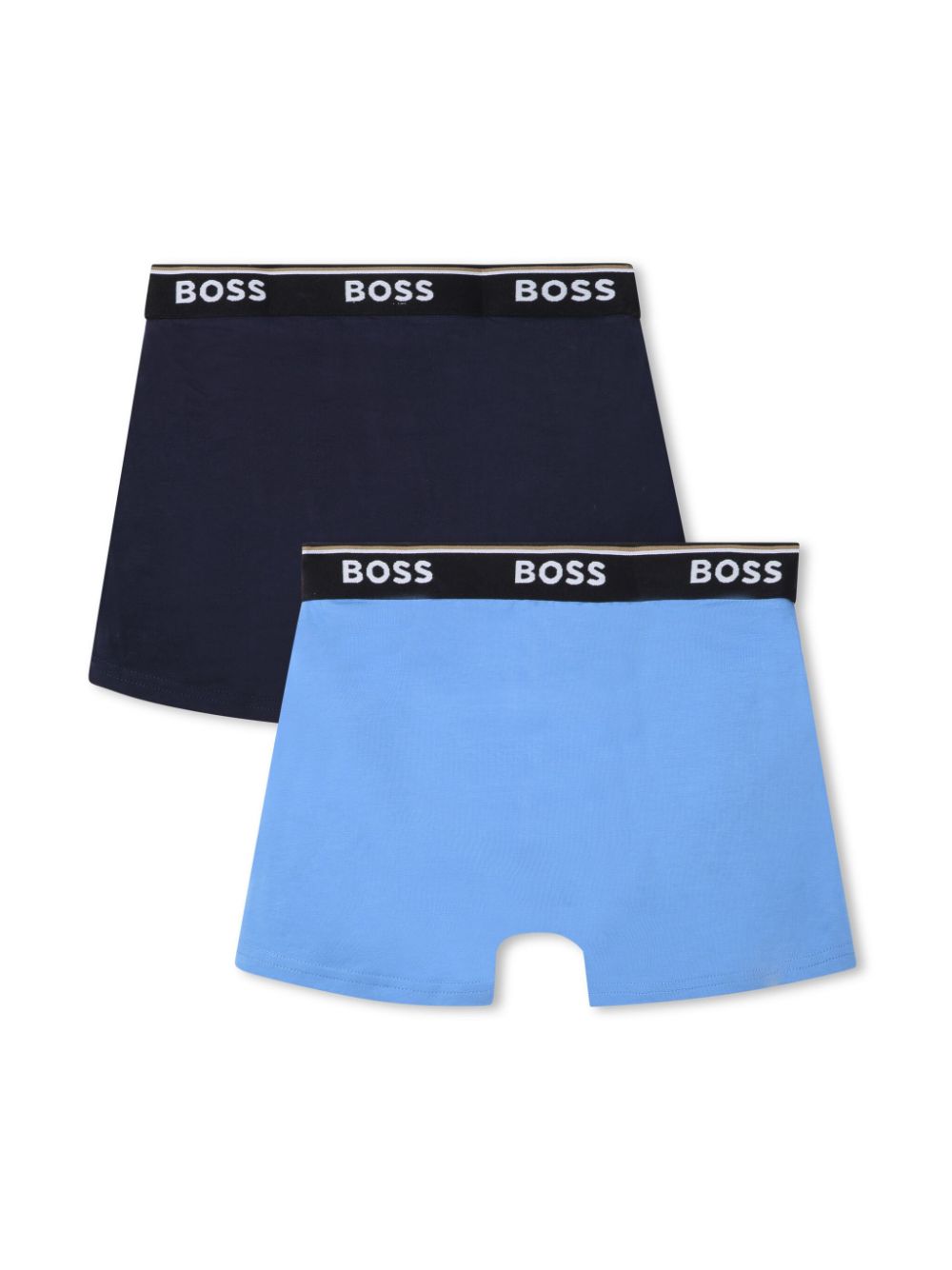 BOSS Kidswear logo-waistband boxers set - Blue