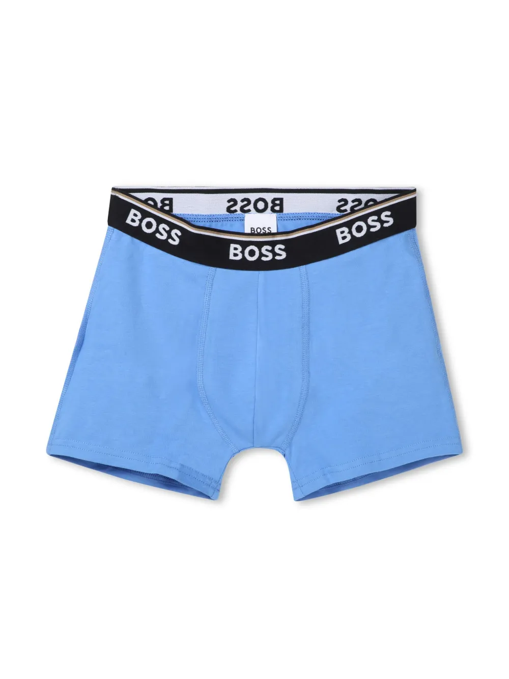 Bosswear Logo-waistband Boxers Set In Blue