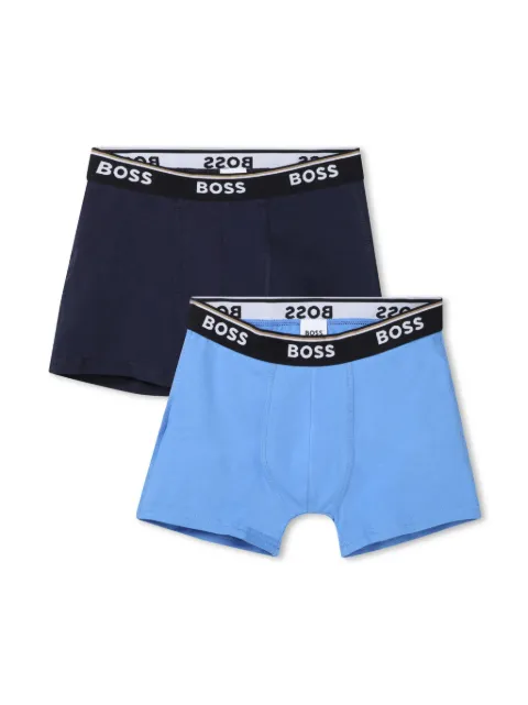 BOSS Kidswear logo-waistband boxers set