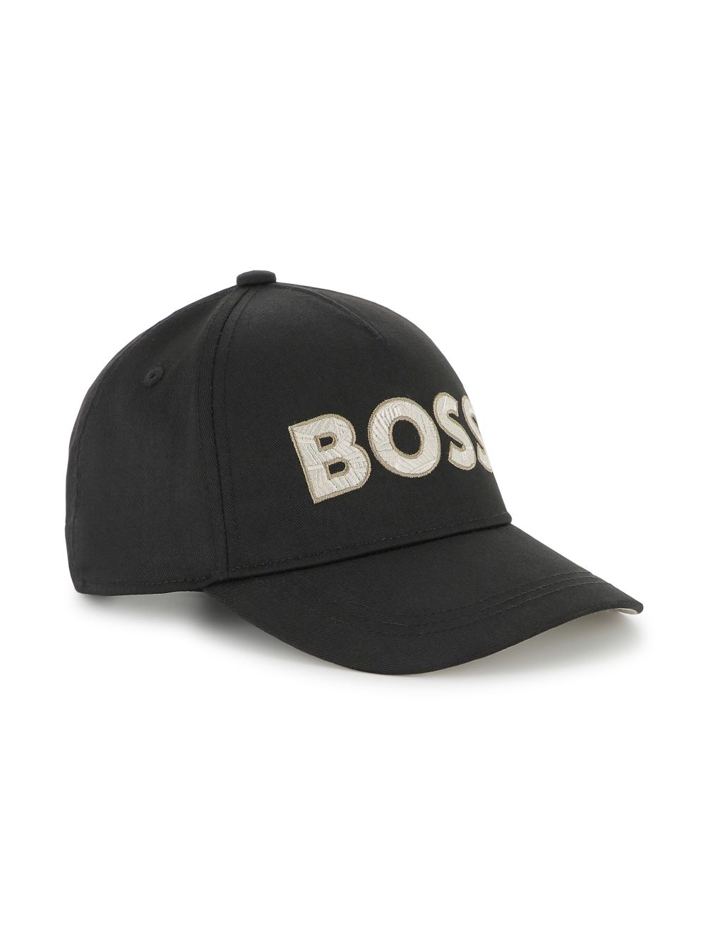 BOSS Kidswear logo-embroidered curved-peak cap - Black