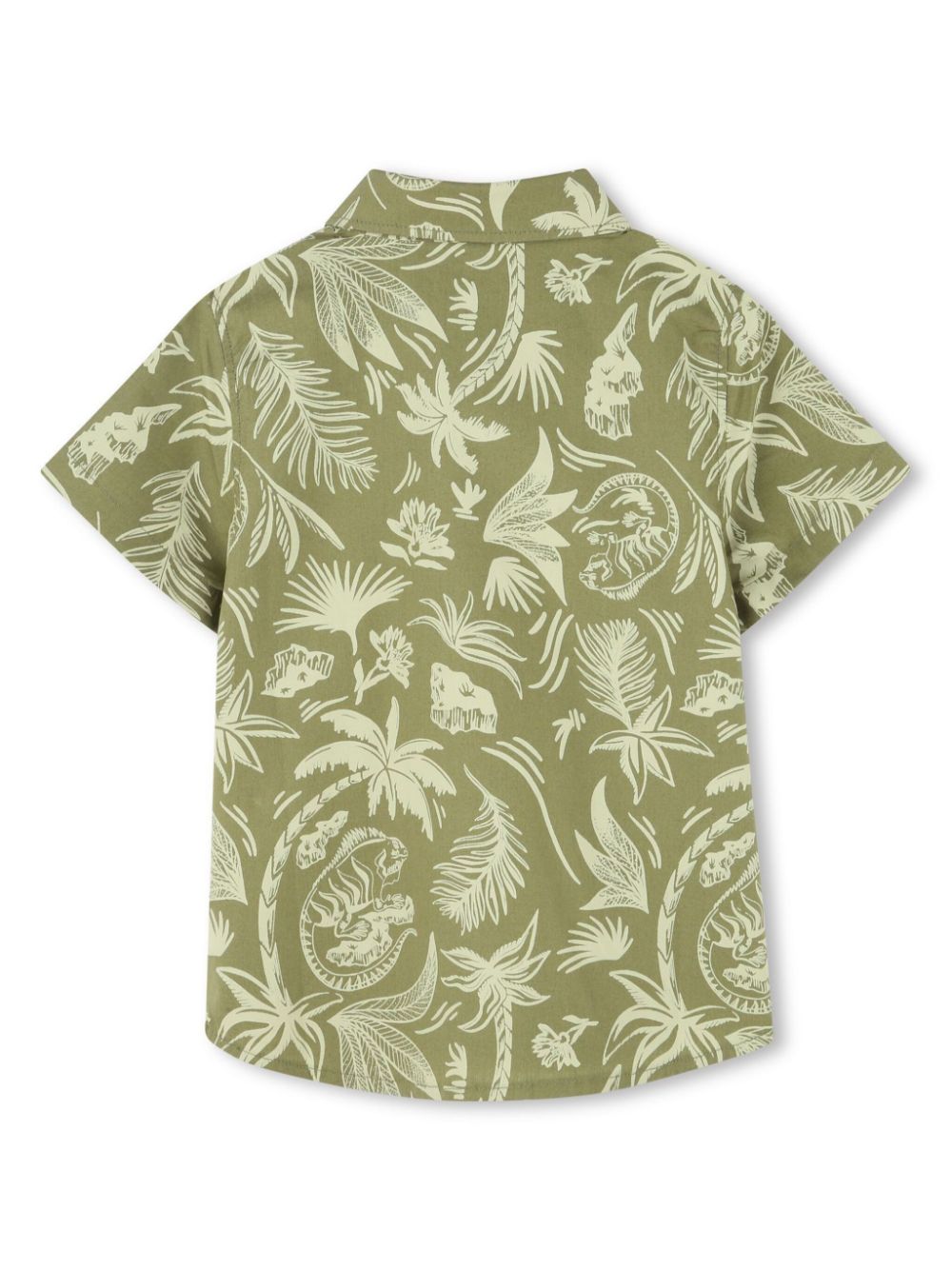 BOSS Kidswear Shirt met print - Groen