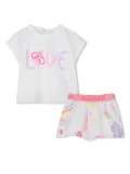 Billieblush graphic-print short set - White